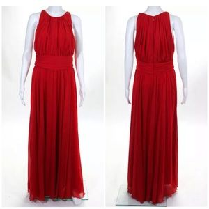 Badgley Mischka long red gown size 10 - used